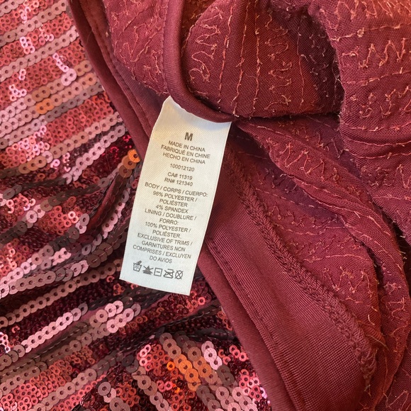 Beautiful sequin open back Dynamite dress. - Picture 2 of 6